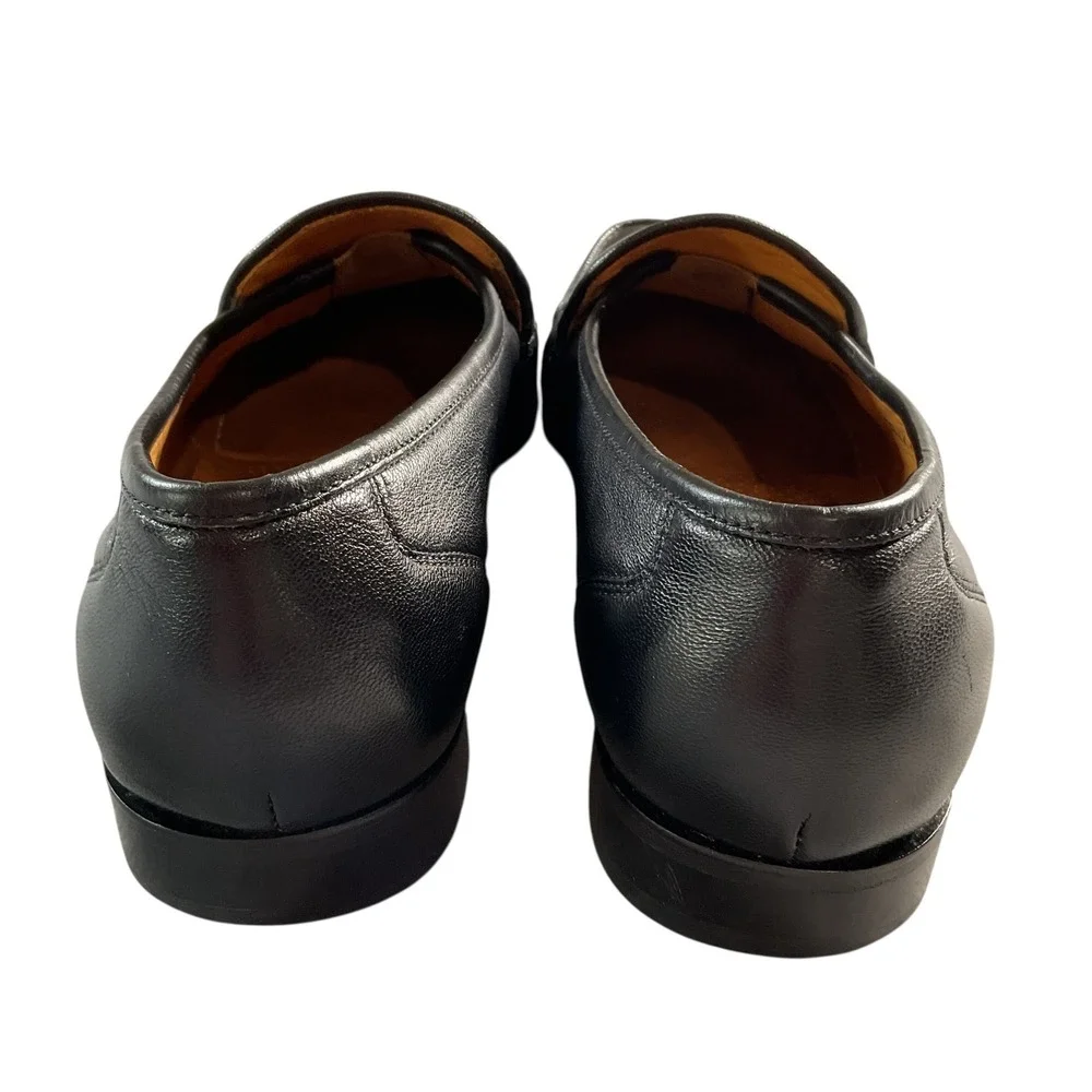 Sandro‎ Moscoloni Telly Jac Black Leather Slip On Tassel Loafers Men's Size 11 D
